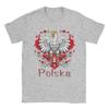 Tricou Unisex Unisex Simboluri ale Poloniei Tricouri Harajuku Tricou de Plajă Streetwear Casual 100% Bumbac Îmbrăcăminte Mărimi Mari