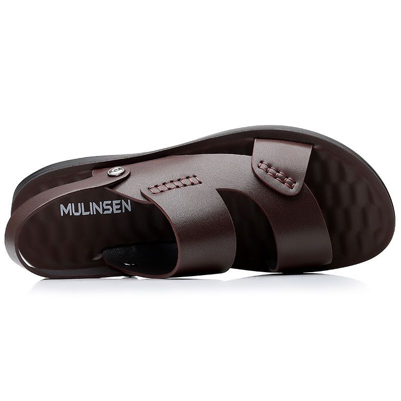 37-47 Summer Wear-resistant Dual-purpose Sandals Men's Waterproof Soft-soled Slippers Outer Wear Beach Shoes