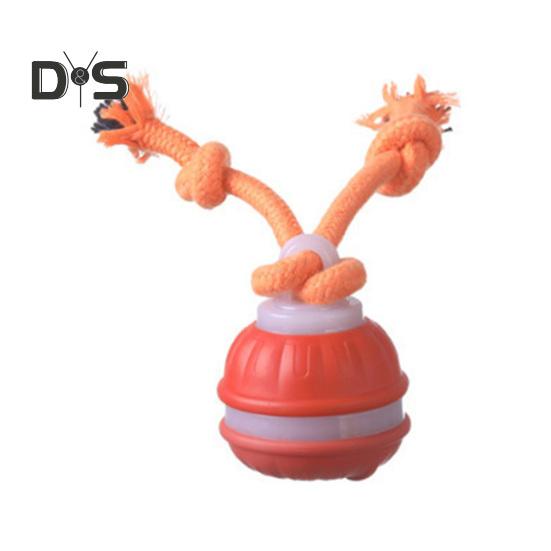 

Умная автоматическая игрушка для собак с движущимся мячом и пищащим датчиком движения, компактный дизайн, зарядка через USB, интерактивная катящаяся игрушка для домашних животных оранжевый