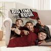 Band Big Time Rush Blanket Plush Nap Sofa Rug for Living Room Warm Office Bedroom Birthday Home Travel Kid Gifts