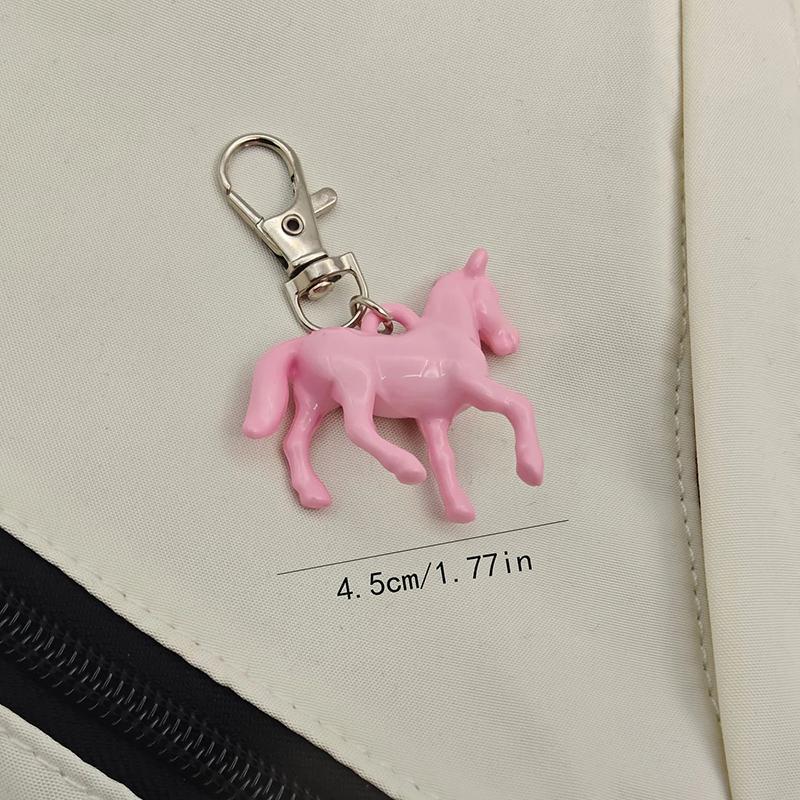 WTEMPO 3D Fashion Mini Horse Pendant Keychains Multi-functional Horse Keychain Decorations for Decorating Bags and Mobile Phones Commemorative Gifts