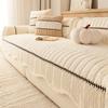 New Cream Style Sofa Cushion Solid Color Winter Thick Anti Scratch Wear-resistant Skin Friendly Anti Slip Warm Cover Cloth Towel