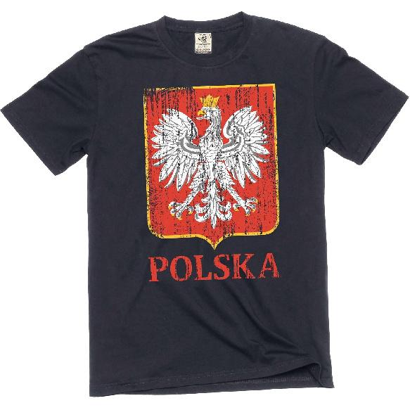 Men's Polska T-Shirt Poland Tee Shirt Polish Eagle Patriotic Teeshirt