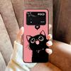 Black Cat Cartoon Cute Soft Phone Case for Xiaomi Poco X5 X6 X7 X8 Pro Max X3 F7 F8 Ultra M8 M7 M6 M5 Redmi 15 15C 14C 13C 12C X
