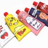 Large Capacity Stationery Pouch Strawberry Leather Pencil Bag Toothpaste Pencil Case  Award Gifts