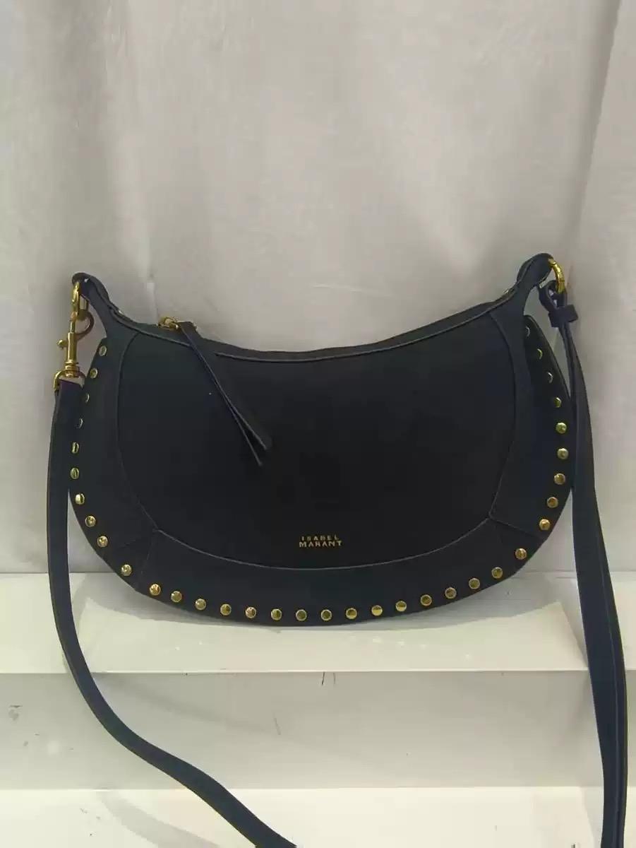 

Classic Half-Moon Design Gold Rivet Bag - Retro Handbag with Single Shoulder Strap 31*5*18CM