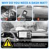 Car Dashboard Cover Mat for Toyota RAV4 2026 Interior Accessories Custom Flannel Material Non-Slip Dash Board Covers Sunshade Windshield Anti Glare