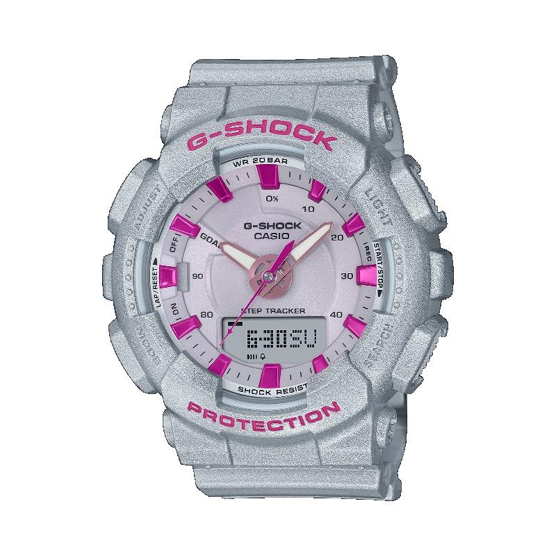 

Casio G-SHOCK Men s Resin 200M Water Resistant Digital Shock Resistant Quartz Watch GMA-S130NP-8APRF серый