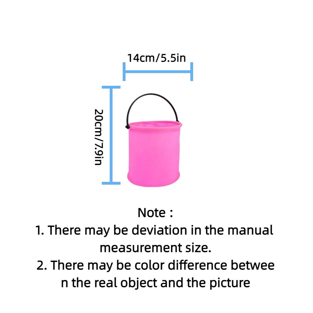 Folding Bucket, Art Pen Washing Bucket, Compartment, Pen Inserting Plastic Pen Washing Bucket, Outdoor Sketching Bucket