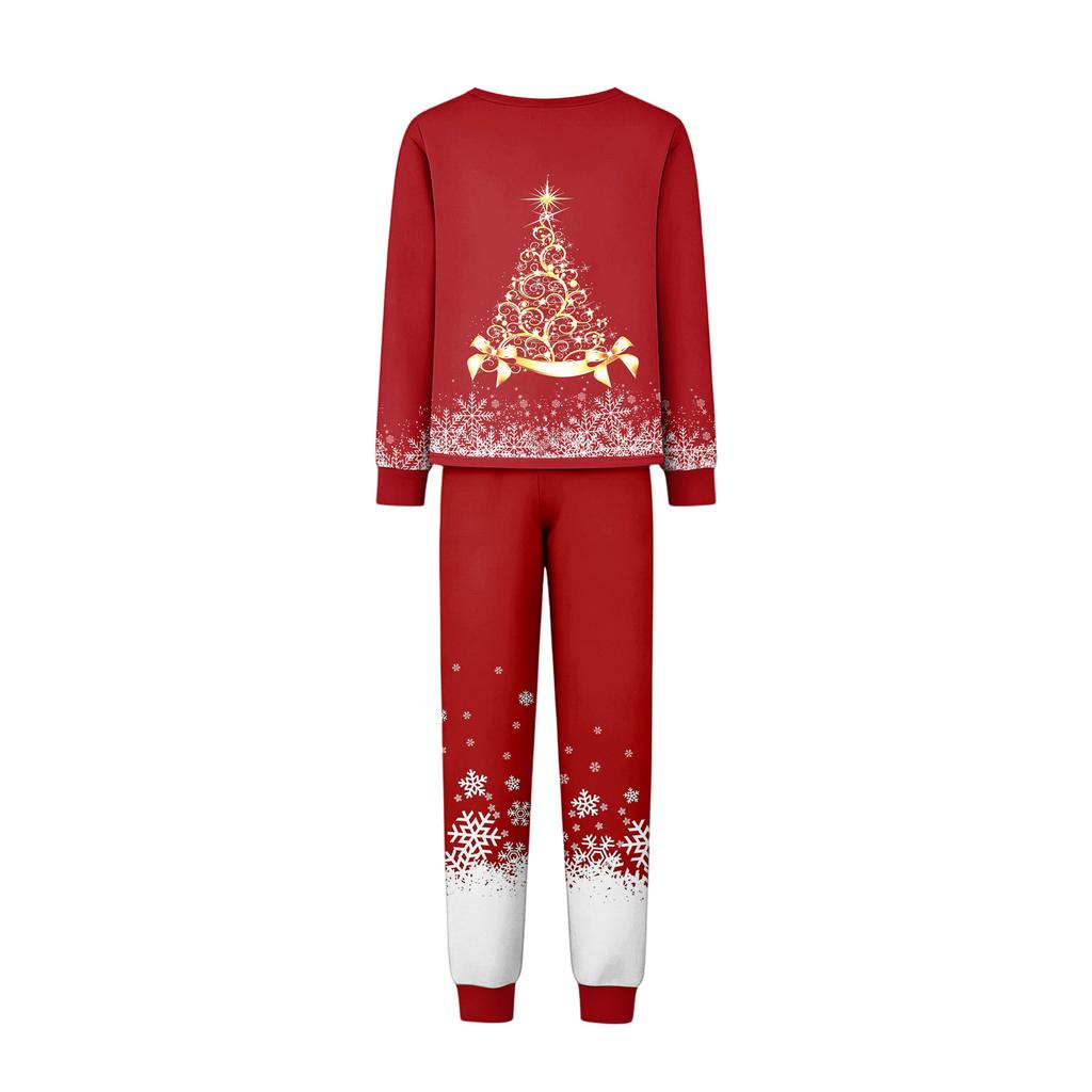 Christmas Matching Family Loungewear Set with Holiday Print for Women, Men and Kids