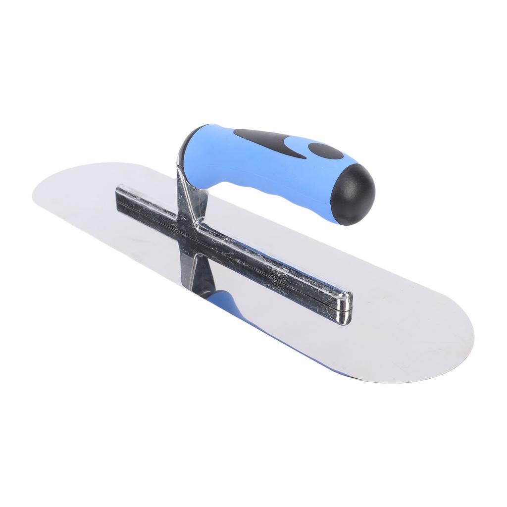 Stainless Steel Pool Trowel Concrete Masonry Hand Tool for Finishing Drywall Plastering Construction with Soft Grip