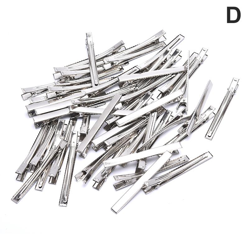 50Pc Silver Tone Metal Alligator Clip Crocodile Clamps Spring Clip Duckbill Clip