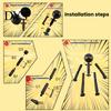 Desktop Action Figure 3/6Pcs Posable Stickman with Handheld Items Movable Joints Shape Toy Fidget Decoration Gift for Collectors Figures Accessories