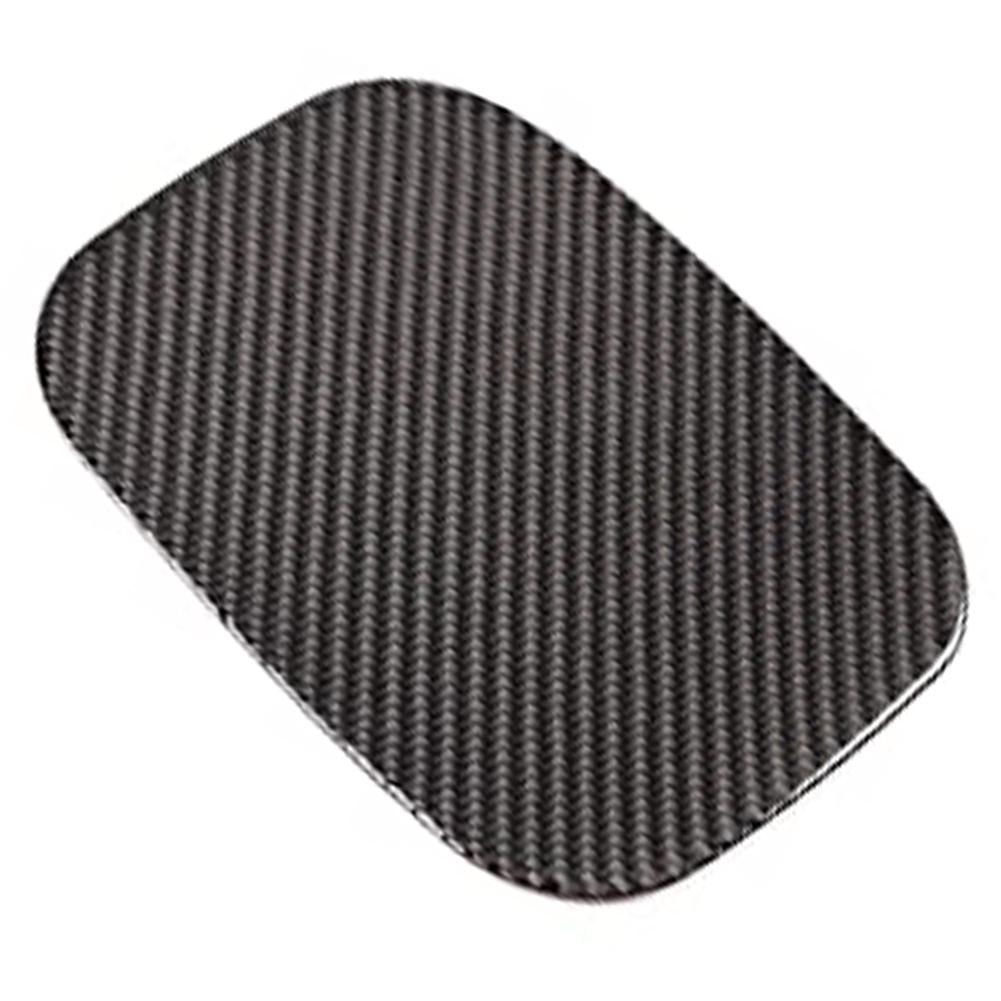 Car Fuel Door Cover Carbon Fiber Sticker For Road Trip Appearance Heat Activated Adhesion Sporty Aesthetic Design