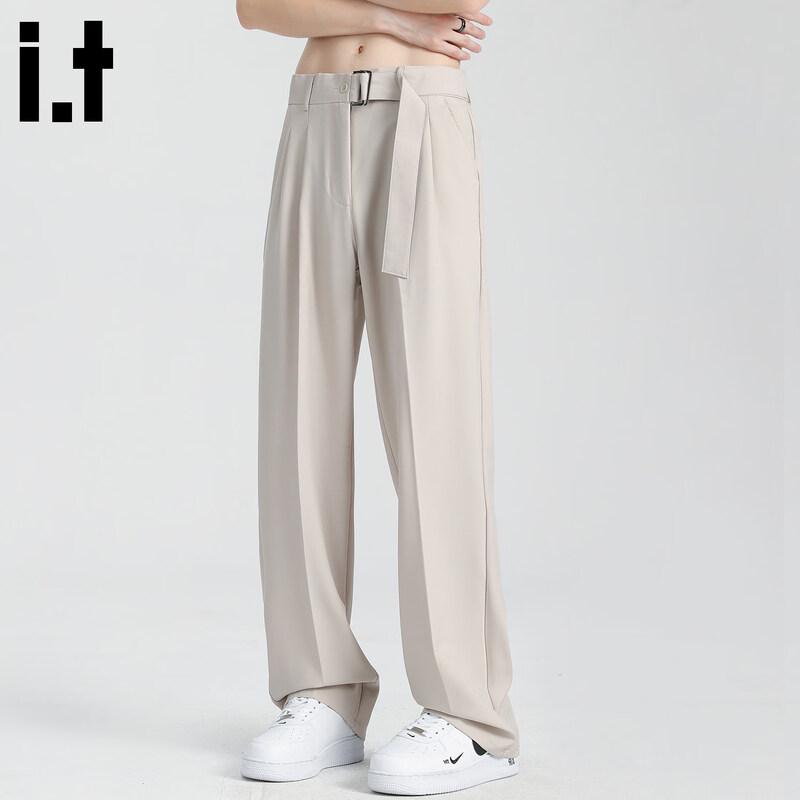 CHOCOOLATEit Men s Summer Drapey Straight-Leg Trousers M