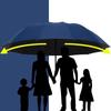 Parapluie pliant manuel polyvalent à 12 baleines pour hommes et femmes, renforcé, résistant à la pluie, protection solaire