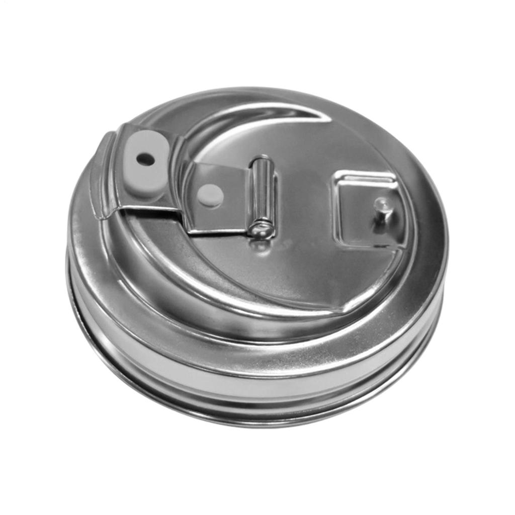 Stainless Steel Wide Mouth Lids Classic Drinking Jar Lid Wide Mouth leak proof leak proof Cup Lids for smoothies juices coffee