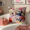 Warm Cute Surreal Japanese Art AAya Takano Cushion Cover Pillowcase Short Plush Invisible Zipper Room Sofa Cushion Cover