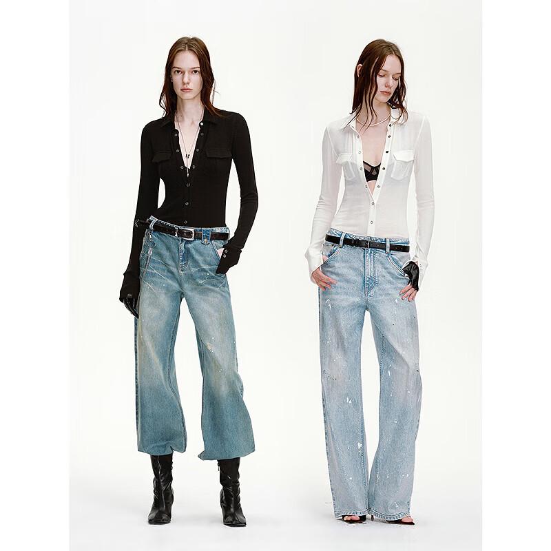 Women's Modern Wool Knit Slim-Fit Shirt