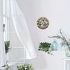 Wood Circular Sign Wall Art Decor Enhancer for Door, Room, Garage, Bathroom - Religious, Simple and Stylish Toilet Door Hanging Decor,  Washroom Sign