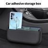 Car Side Pocket Organizer PU Leather Self-Adhesive Sunglass Holder Car Multi-purpose Holder Case Auto Storage Pocket Organizer