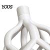 Durable Shower Head Head, 3D Printed Hollow Woven Rainfall Sprayer, Clog-Free Detachable Easy Clean Installation Bathroom Accessory