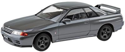 Aoshima Bunka Kyozai Rakupla Snap Kit Nissan R32 Skyline Gun Gray Metallic Plastic Model Co., Ltd. (AOSHIMA) 1/32 No.14-GG GT-R Pre-Colored