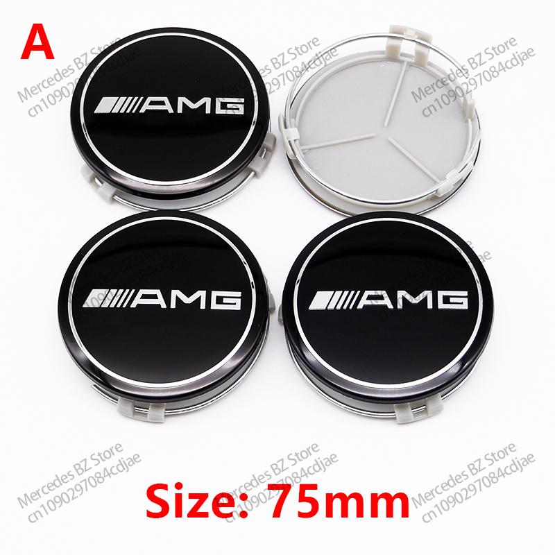 4pcs 56mm 60mm 75mm Car Wheel Center Logo Hub Cap For Mercedes Benz AMG Apple Tree W211 W205 W213 W203 C218 A207 CLA CLS E Class