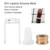 12.1mm DIY Lipstick Mold Homemade Silicone Lip Balm Mold Crafts Tool Kit BS Wedge Shape