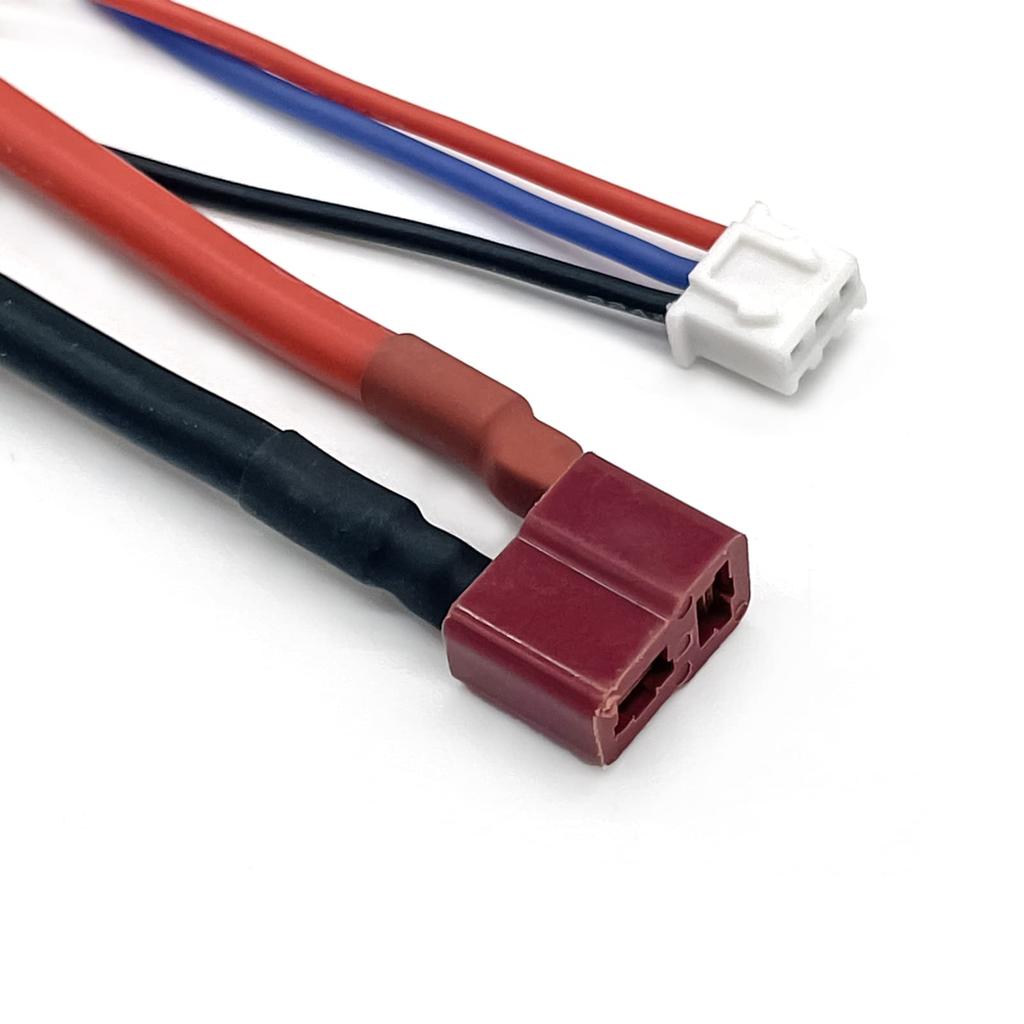 FLY RC 2pcs 5mm Bullet Banana to Female Deans T Plug LiPo Lead Wire & JST-XH Balanced 2S 7.4V LiPo