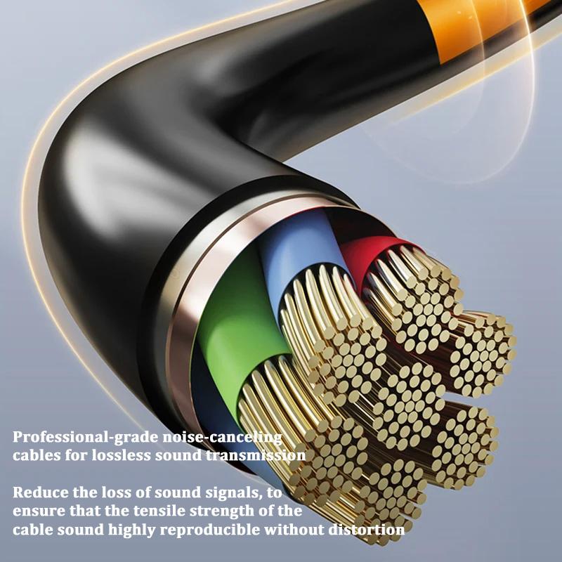 Dynamická HiFi drátová sluchátka Sportovní sluchátka Basy Stereo Herní Živé Karaoke Náhlavní souprava Hudební špunty do uší 3,5mm Typ C Do uší S mikrofonem