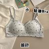 Underwear Women's Japanese Small Fresh Floral No Steel Ring Small Chest Gathering Comfortable Breathable Beautiful Back Girl Student Bra Cover