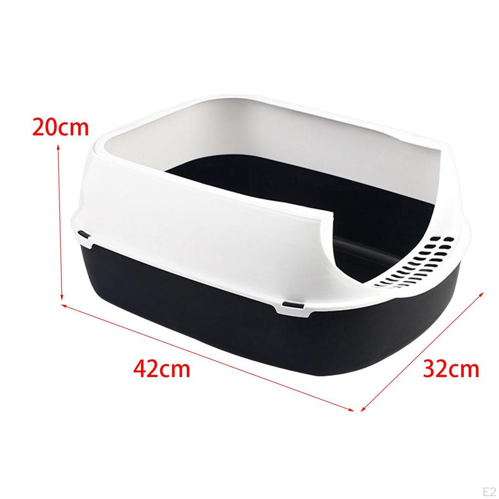 Cat High Side Sifting Anti Splashing with Litter Shovel Open Top Tray for Indoor