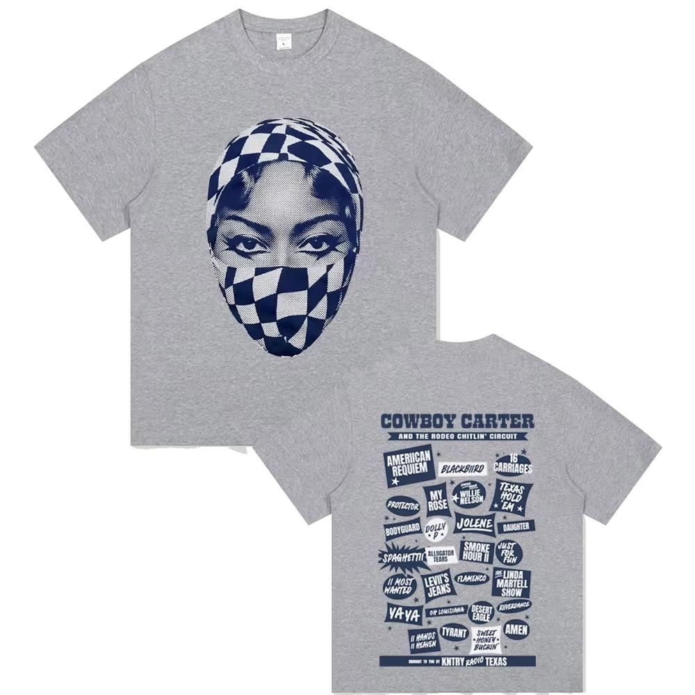 Beyonce Cowboy Carter and The Rodeo Chitlin Circuit Tshirt Male Fashion Casual T Shirts Men Women Vintage Streetwear