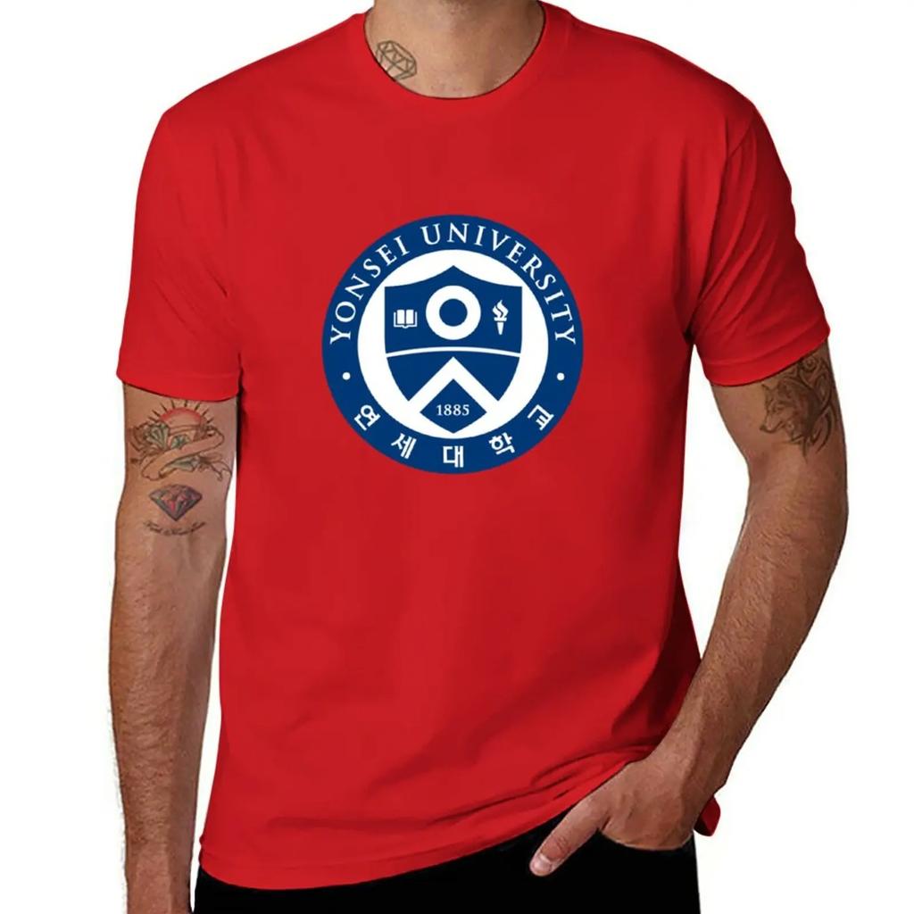Yonsei University Seoul Korea T-Shirt boys animal print customizeds t shirts men