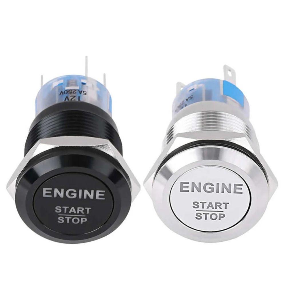 12V Waterproof Ignition Starter Switch Zinc-Aluminium Zinc Zinc Alloy Horn Button Switch  Motorcycle Use