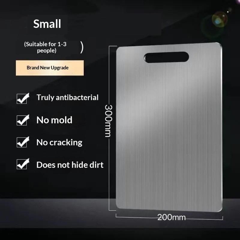 Edelstahlplatte und Schneidebrett Küche Haushalt verdickt doppelseitig Schneidebrett Block Knetbrett