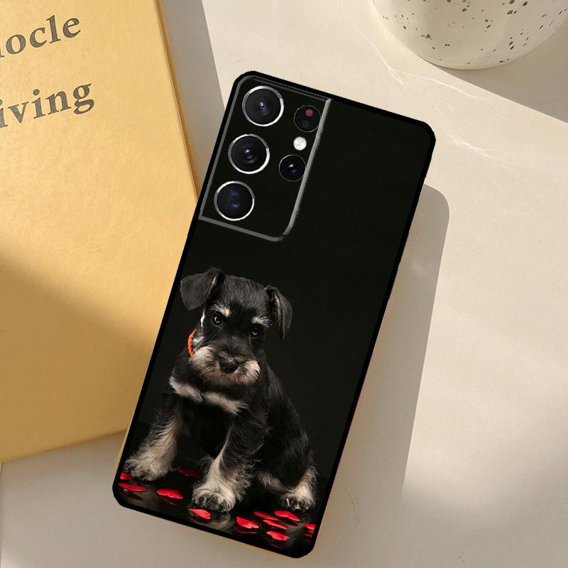 

Schnauzer Dog Phone Case For Samsung Galaxy S25 Ultra S20 S21 S22 S23 S24 S9 S10 Plus S25 FE Cover Shell Galaxy S9 Plus