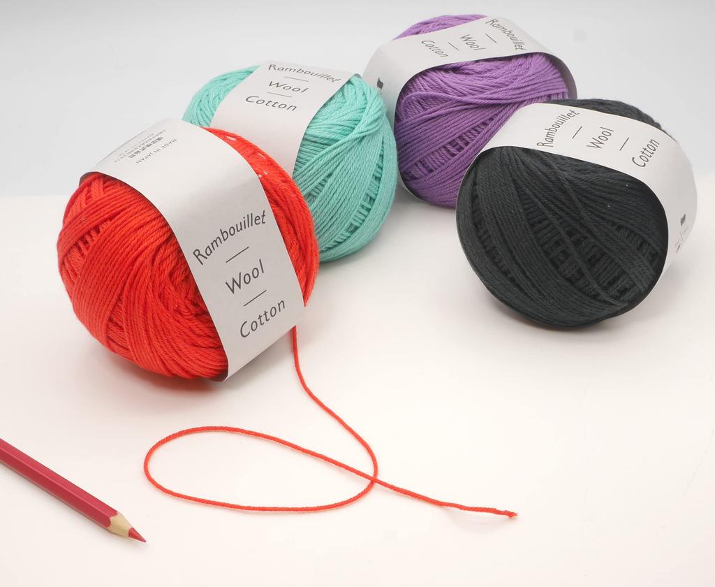DARUMA Hand Knitting Rambouillet Wool Medium Color 4250 Yarn Yarn, Cotton, Weight, 6, Mint, Approx. 50g, 166m,