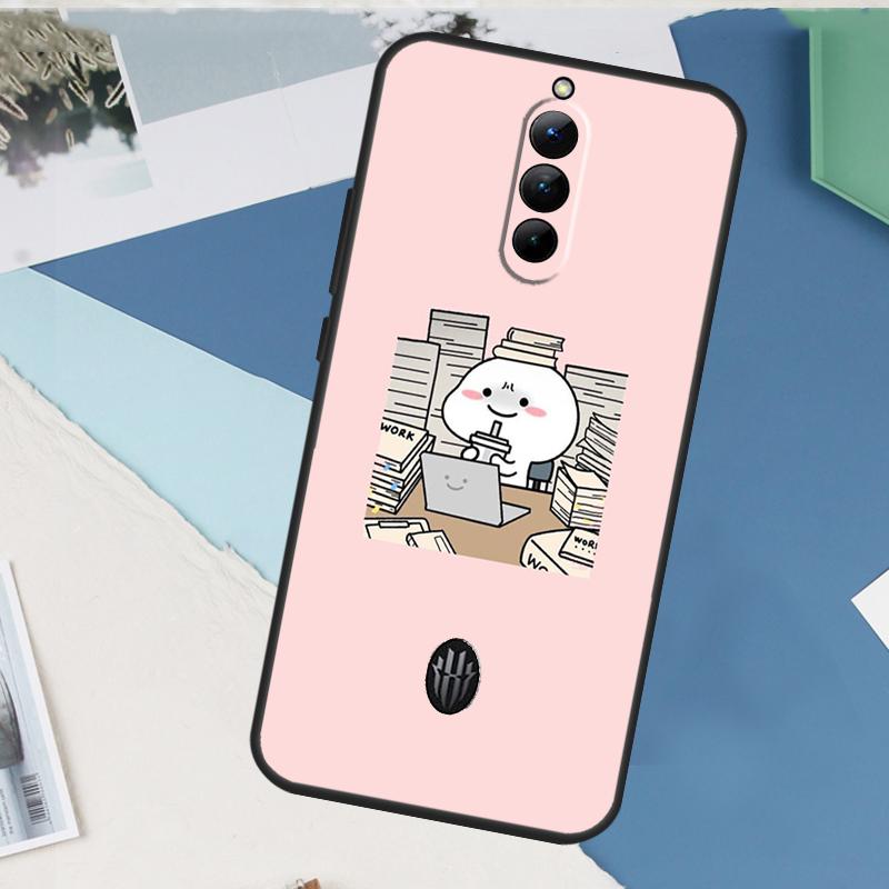 

Cute Cartoon Pentols Case For ZTE Nubia Red Magic 8S 9S 10S 10 9 8 11 Pro Plus 6 7 6S 7S Pro 5G 6R 10 Air Cover Red Magic 8S Pro