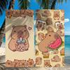 Süßes Capybara-Tier Großes Handtuch Schnelltrocknend Strandhandtücher Sind Geeignet Für Schwimmbäder Camping Yoga Und Das Fitnessstudio