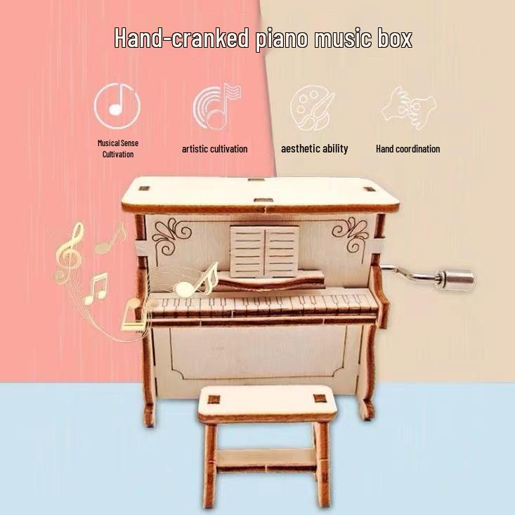 DIY Hand-Crank Generator Educational Science Toy for Kids