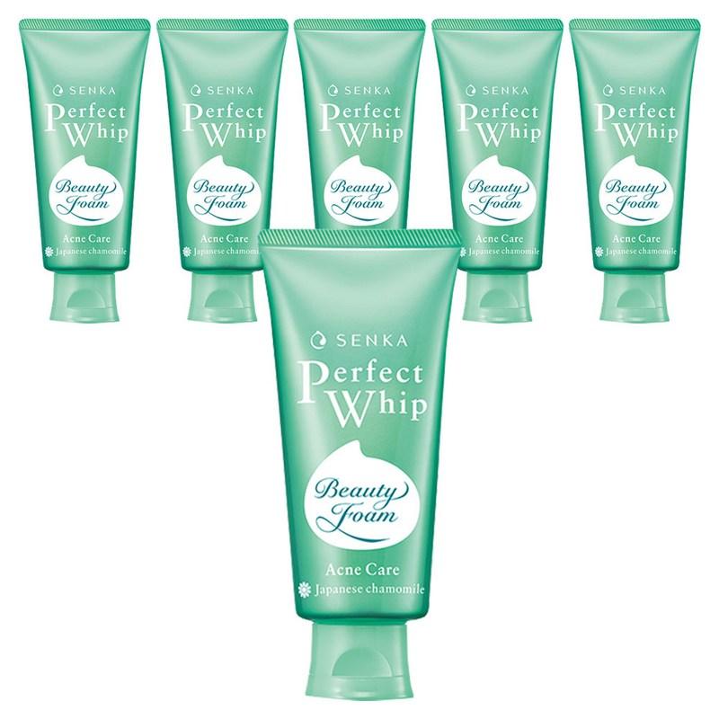 Senka Perfect Whip Acne Care F Cleansing Foam, 100g, 6 pcs