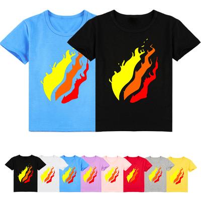 Kinder-Cartoon-Druck-Tops, lässiges Kurzarm-T-Shirt, Sommer-Top