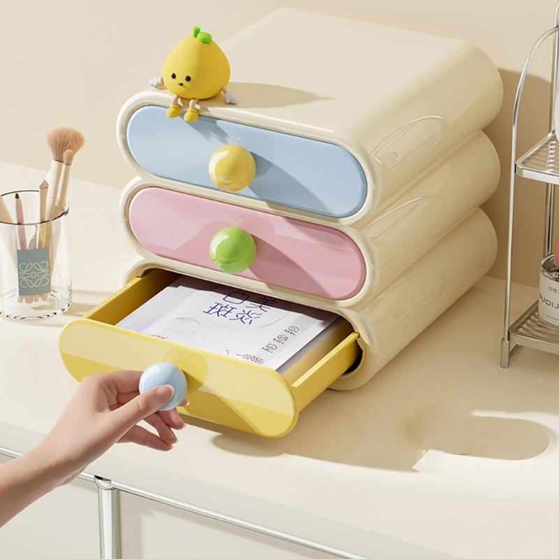 ABS PET Plastic Makeup Organizers Enhances Durability Long Time Use Cosmetic Storage Solution Space Saving