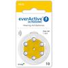 A10 1.45 V Batteries - 6 Pcs. For Hearing Aids, Sound Amplifiers, Pr70 Zinc-Air Everactive Ultrasonic