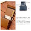 [Dom Teporna] Bi-fold Wallet for Men, Leather, Cowhide, Large Capacity, L-shaped Zipper, Small Wallet, Mini Wallet, Compact, Brown