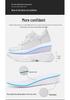Men's 8CM Height-Increasing Thick Sole Casual Dad Sneakers - Trendy, Versatile White Genuine Cowhide Shoes