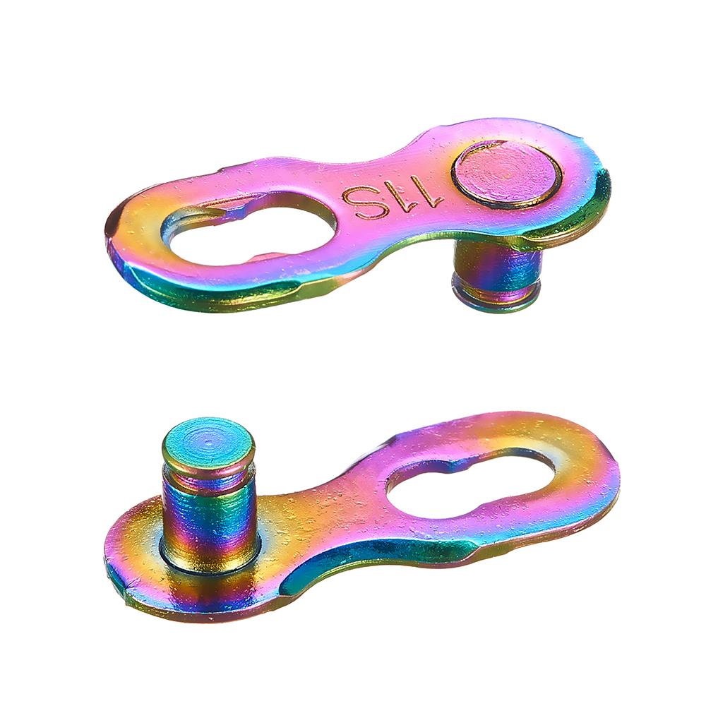 VXM Fahrradkette Mehrfarbig Regenbogen 6/7/8/9/10/11 Gänge Magisches Glied Rennrad und MTB 116L