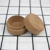 1Pcs Small Round Wooden Storage Box Handmade Jewelry Organizer Soap Crafts Case Vintage Decorative Craft Jewelry Box